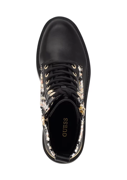 Guess Fearne Lug Sole Lace Up Booties 4 Guess Fearne Lug Sole Lace Up Booties - Image 4