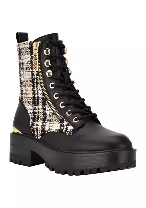 Guess Fearne Lug Sole Lace Up Booties 6 Guess Fearne Lug Sole Lace Up Booties - Image 6