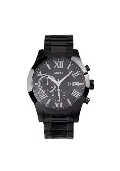 Guess Men's Atlas U0668G5 Black Stainless-Steel Quartz Fashion Watch -Cheap GUESS® Store Belk 631