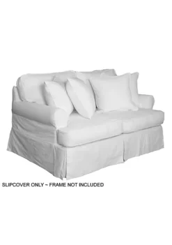 The Hamptons Collection Sunset Trading Horizon T-Cushion Loveseat Slipcover Warm White -Cheap GUESS® Store Belk 700