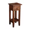 The Hamptons Collection 25.75" Brown Raftwood Cottage Narrow Side Table with Drawer