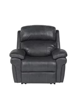 The Hamptons Collection 51" Black Leather Power Reclining Chair