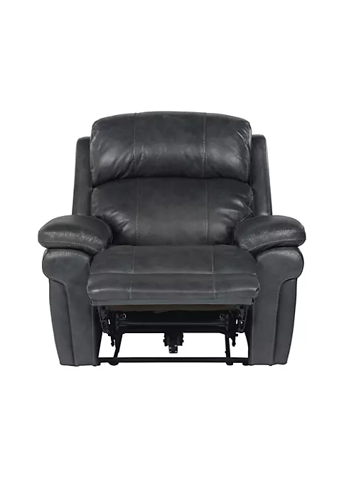 The Hamptons Collection 51" Black Leather Power Reclining Chair 2 The Hamptons Collection 51" Black Leather Power Reclining Chair - Image 2
