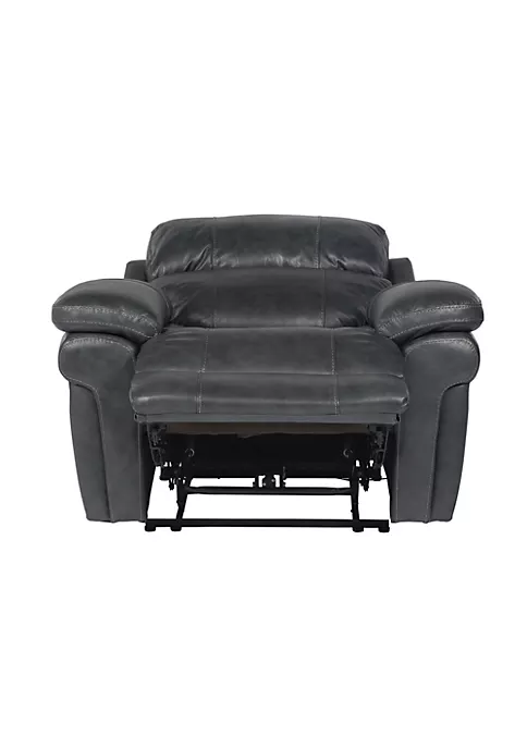 The Hamptons Collection 51" Black Leather Power Reclining Chair 3 The Hamptons Collection 51" Black Leather Power Reclining Chair - Image 3