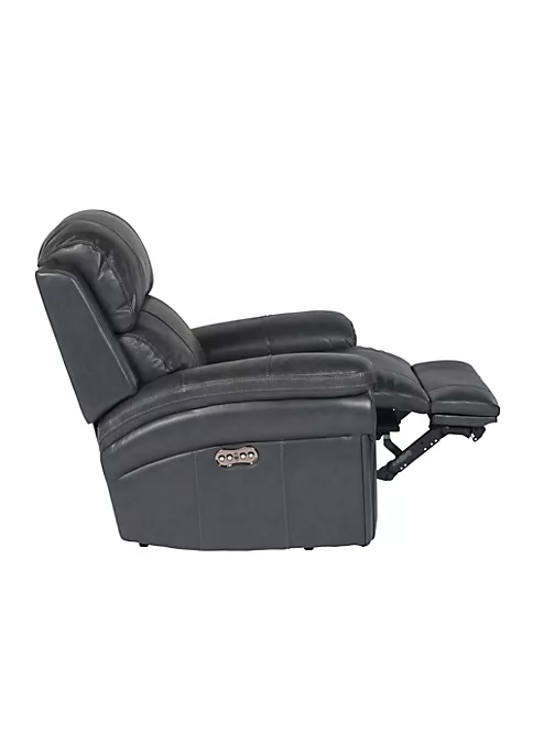 The Hamptons Collection 51" Black Leather Power Reclining Chair 4 The Hamptons Collection 51" Black Leather Power Reclining Chair - Image 4