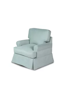 The Hamptons Collection 34” Ocean Blue Horizon Slipcovered T-Cushion Chair -Cheap GUESS® Store Belk 775