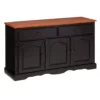 The Hamptons Collection 53" Antique Black and Cherry Treasure Buffet