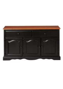 The Hamptons Collection 53" Antique Black and Cherry Treasure Buffet -Cheap GUESS® Store Belk 789