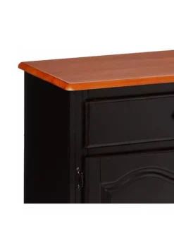The Hamptons Collection 53" Antique Black and Cherry Treasure Buffet -Cheap GUESS® Store Belk 790