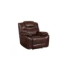 The Hamptons Collection 41” Rich Brown Power Recliner in Leather Gel