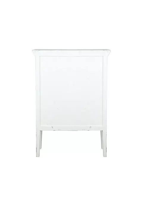 The Hamptons Collection 48" Antique White Sunset Tradinmg 2 Wire Door Cottage-Country Cabinet 2 The Hamptons Collection 48" Antique White Sunset Tradinmg 2 Wire Door Cottage-Country Cabinet - Image 2