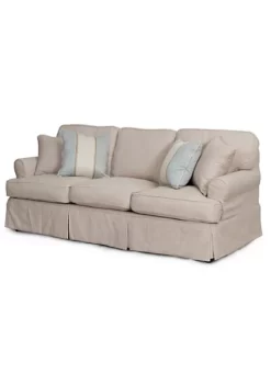 The Hamptons Collection 85” Linen Beige T-cushion Sofa Cover with Back and Seat Cushion Cover and Pillow Covers 6 The Hamptons Collection 85” Linen Beige T-cushion Sofa Cover with Back and Seat Cushion Cover and Pillow Covers -Cheap GUESS® Store Belk 829