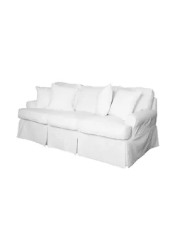 The Hamptons Collection 85” Warm White T-cushion Sofa Cover with Back and Seat Cushion Cover and Pillow Covers -Cheap GUESS® Store Belk 833