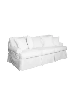 The Hamptons Collection 85” Warm White T-cushion Sofa Cover with Back and Seat Cushion Cover and Pillow Covers -Cheap GUESS® Store Belk 834