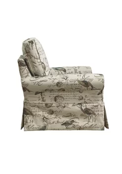 The Hamptons Collection Sunset Trading Horizon Box Cushion Chair Slipcover Bird Script -Cheap GUESS® Store Belk 841