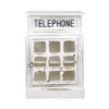 The Hamptons Collection 29" White Sunset Trading Cottage English Phone Booth End Table