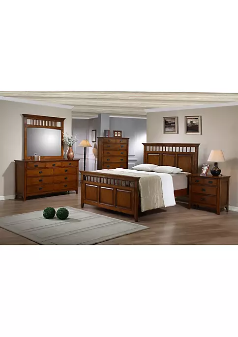 The Hamptons Collection 56" Distressed Chestnut Brown Wood Chest with Metal Tracks 2 The Hamptons Collection 56" Distressed Chestnut Brown Wood Chest with Metal Tracks - Image 2