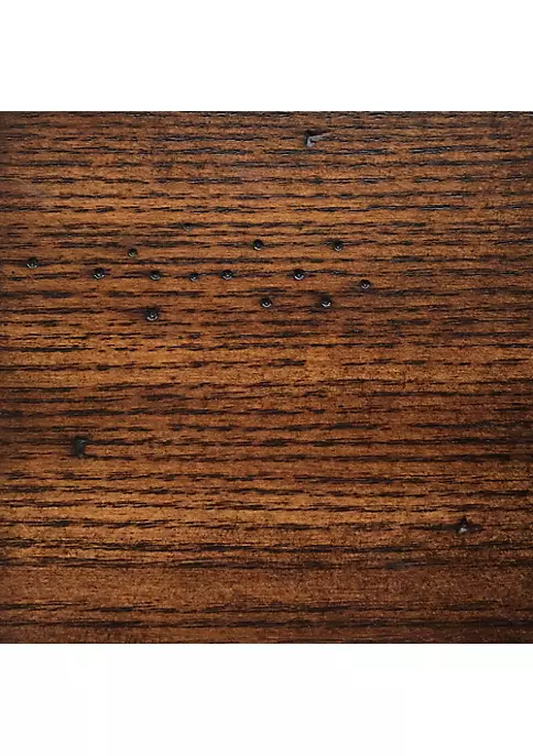 The Hamptons Collection 56" Distressed Chestnut Brown Wood Chest with Metal Tracks 3 The Hamptons Collection 56" Distressed Chestnut Brown Wood Chest with Metal Tracks - Image 3