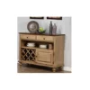 The Hamptons Collection 44.5” Light Brown Wooden Rectangular Buffet Server with Wine Storage